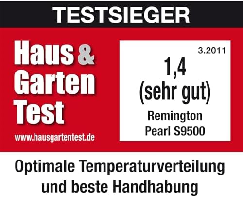 Remington Glätteisen S9501 - Hochwertige Keramikbeschichtung mit echten Perlen für gleichmäßige Wärmeverteilung - 150-23