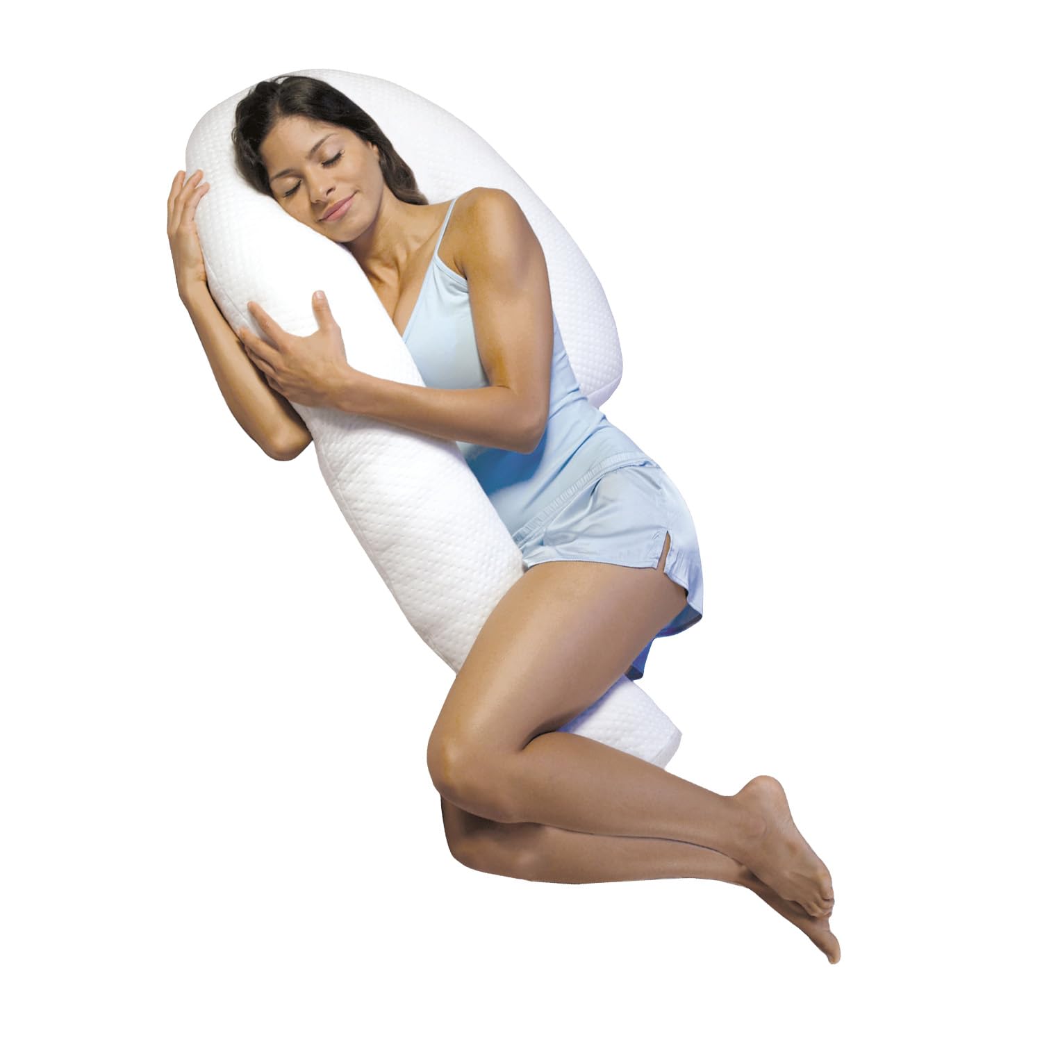Dreamolino Swan - Ergonomisches Seitenschläferkissen - 7in1 Körperkissen zur Verbesserung des Schlafcomforts - Ideal für